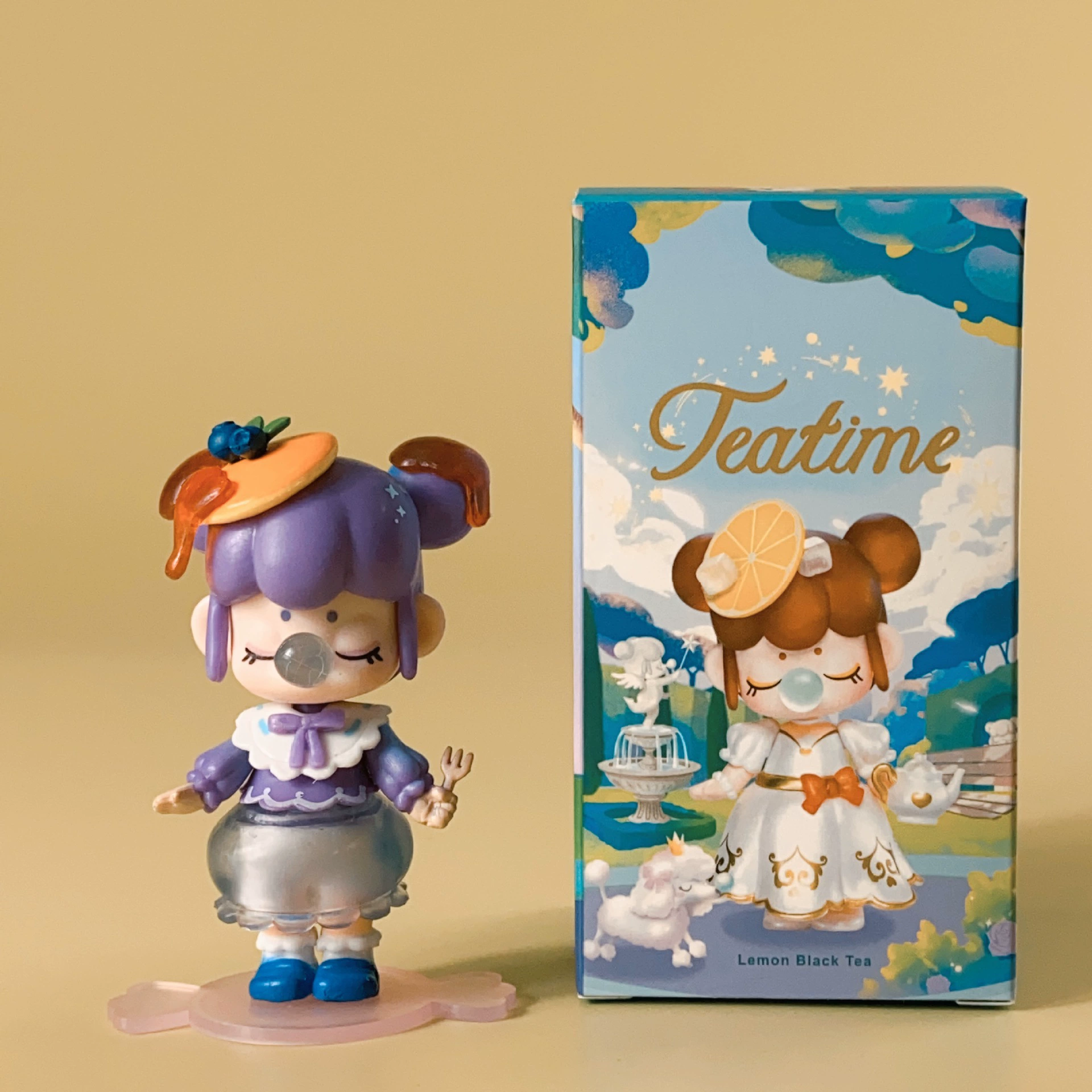 If the Blind Box серии dream afternoon tea Chunsheng Xia Changlinsen Blow bubble girl hand-made ornaments