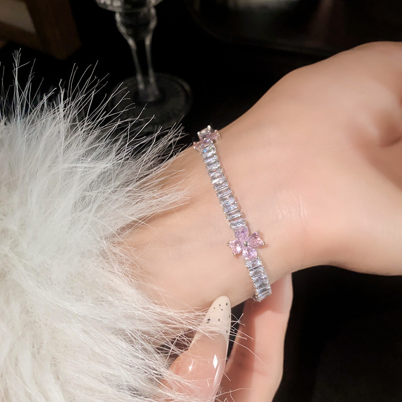 26 # Pulsera-Plata-Rosa