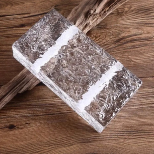 Super white glass brick crystal brick transparent square partition wall toilet net red art solid glass brick