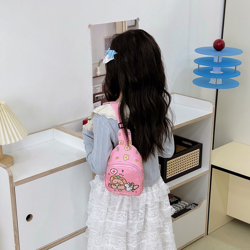 Bolsos de chicas lindos bolsos de pecho de chicas caricaturas bebés bolsos de cambio de niños bolsos de mochila de estilo exterior