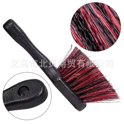 Car Wash Brush, Car cleaning tools - black-background-red-silk