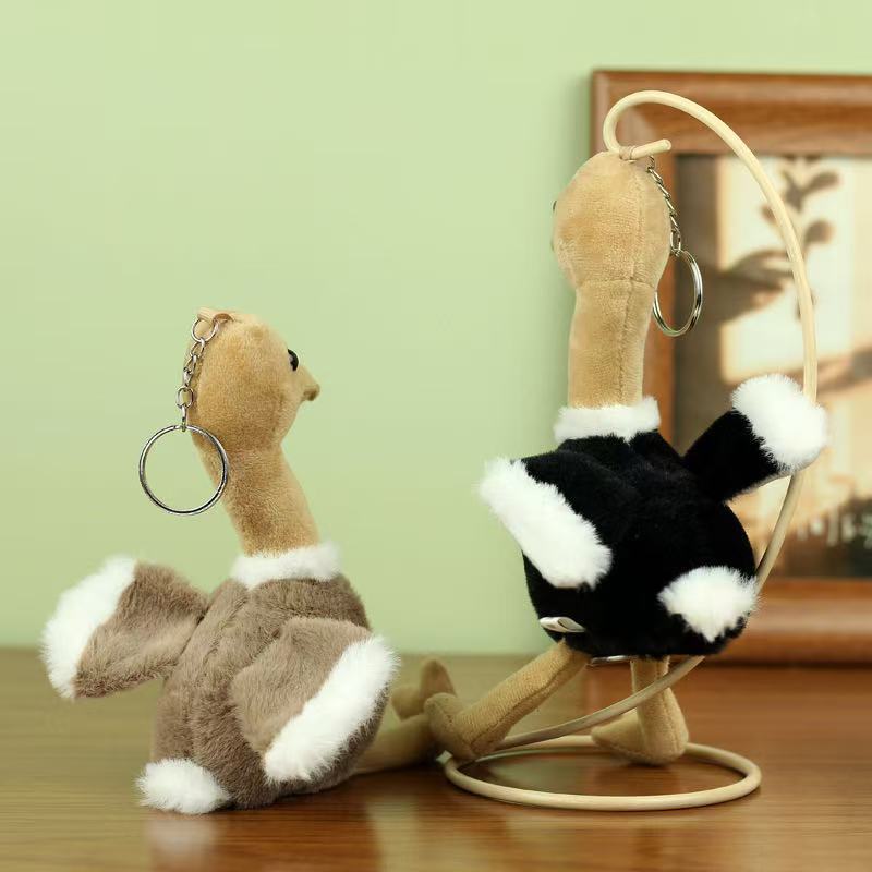 Simulación transfronteriza avestruz peluche juguetes colgantes muñecas muñecas zoológicas recuerdos muñecas muñecas de educación temprana