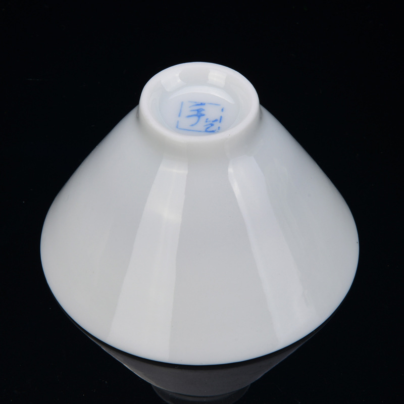 5ZV7批發精品功夫小茶杯陶瓷白瓷茶碗主人杯品茗杯單杯茶盞梅蘭竹