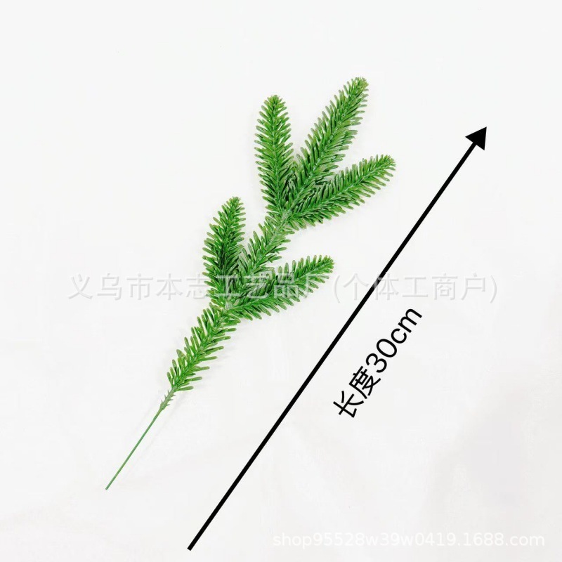 亚马逊 仿真绿植松针圣诞树 人造PE塑料客厅植物墙布局装饰配件|undefined