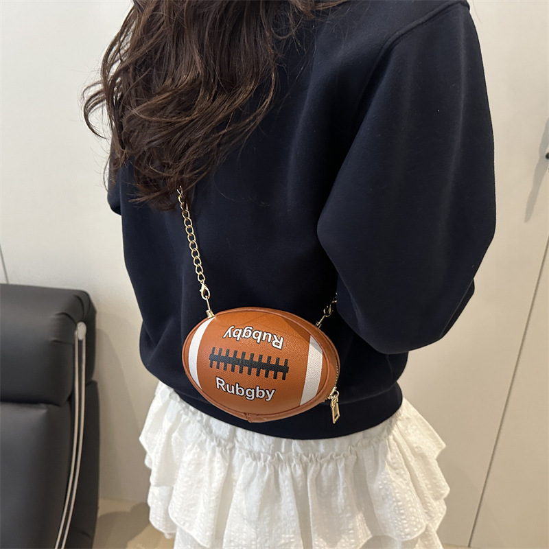 Wholesale Niche Design Rugby Versatile Bag, 2025 New Model With Letter Print And Chain, Women's Crossbody Bag_voghion.com