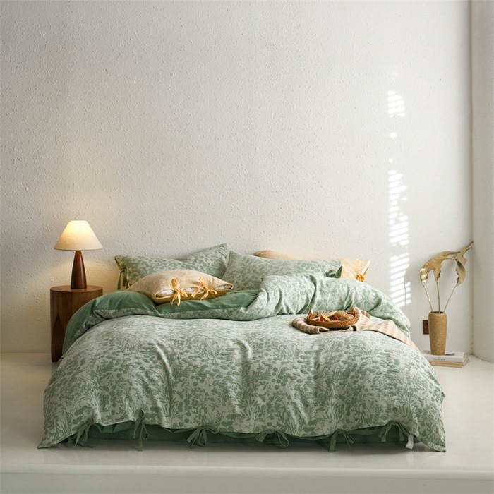 A類母子級60本綿二重糸四点セット純綿日本式裸寝シーツ三点セットベッド用品