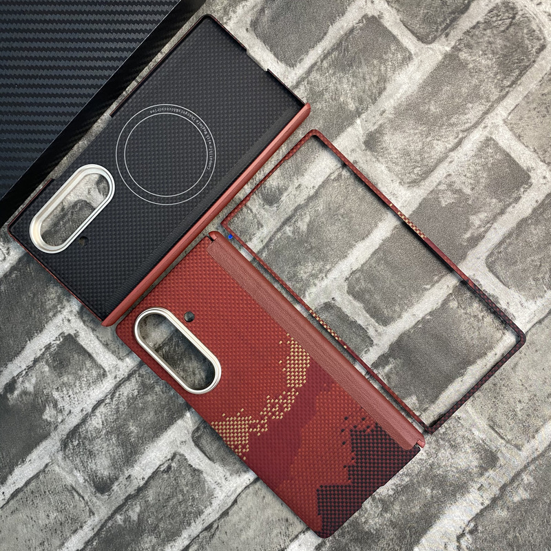 Samsung zfold7 中央軸携帯電話ケース ケブラー磁気 SAMSUNG fold7 アラミド繊維保護に適しています。|undefined