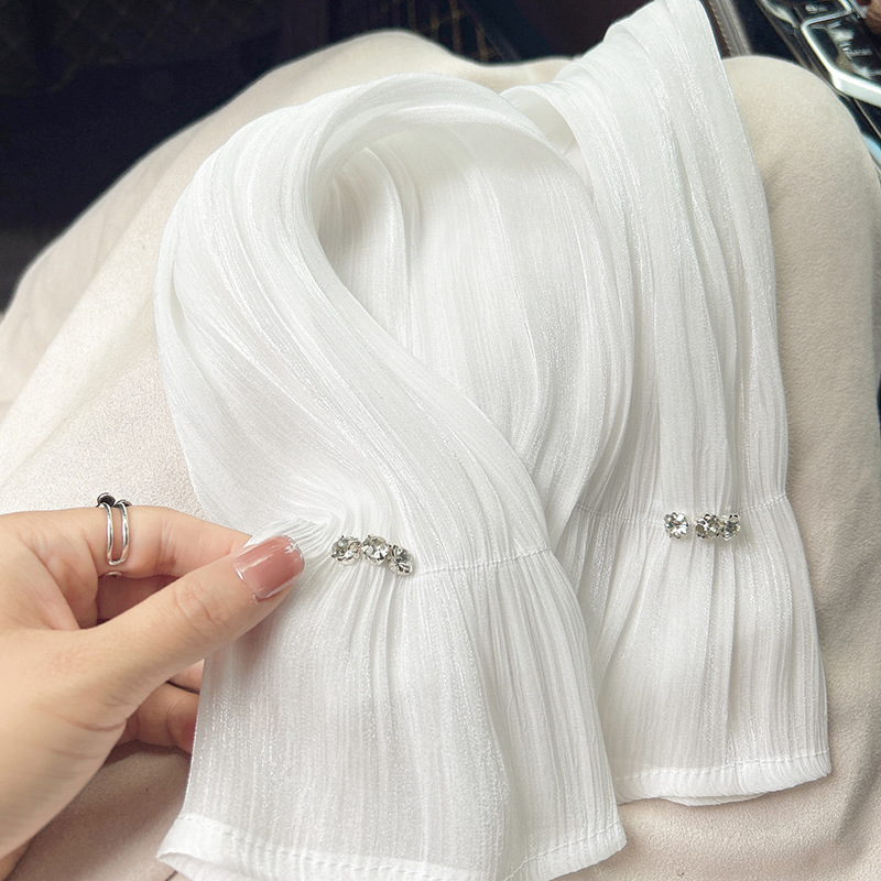 진주빛 실크 버블 아이스 슬리브 [펄 화이트 1쌍]