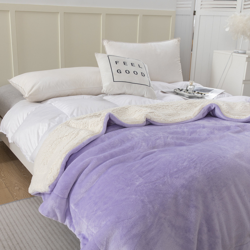 Manta transfronteriza, manta de franela gruesa de doble cara, manta personalizada, manta para siesta, manta de oficina estilo macaron