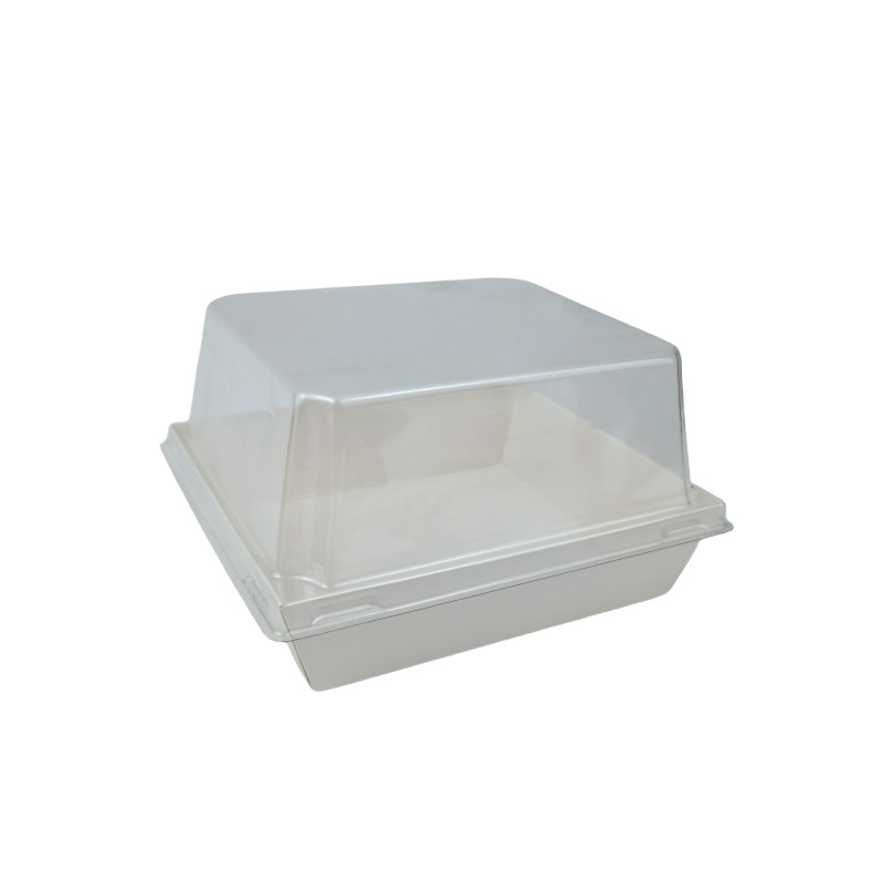 4 pulgadas cortar la caja de pastel de ladrillo de leche caja cuadrada de punto oeste caja de bocadillos con tapa alta de 8,5 cm caja de embalaje