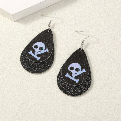 2021 Halloween series Earrings Funny personality Dark Skull Ear Studs Holidays Explosive money Jewelry