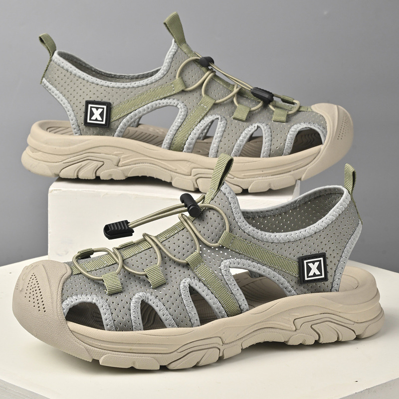 Sandalias de verano Baotou al aire libre caminando sandalias zapatos deportivos de hombre tecnología transpirable zapatos de playa casuales