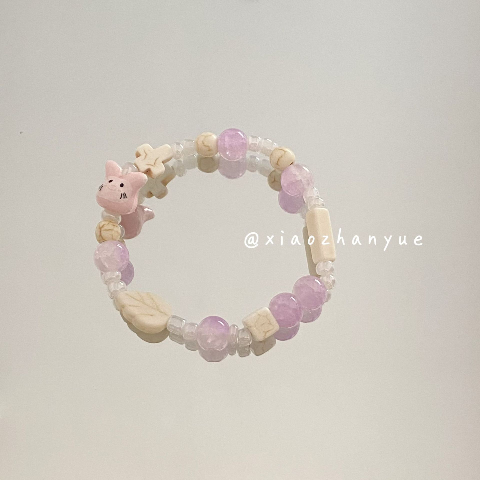 토끼팔찌(연보라색)