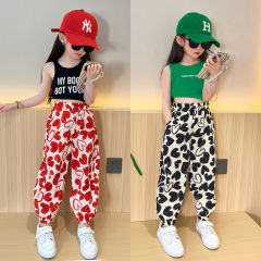 Women's Summer New KOREAN Style Thin Casual Trendy Children's Heart Mosquito Proof Ankle Pants