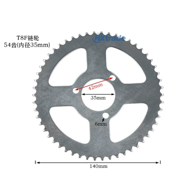 Gasoline Scooter T8F Gear | Other drive systems - t8f-sprocket-54t-inner-diameter-35mm