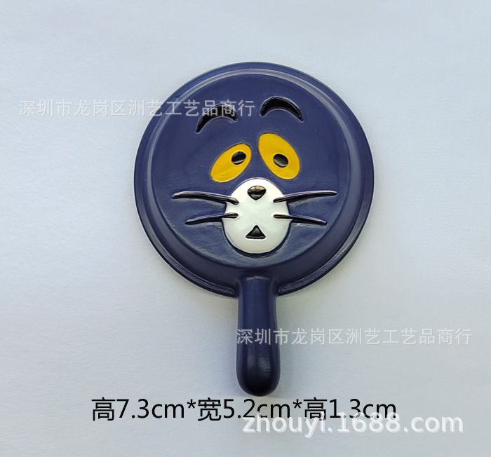 ホーム装飾品漫画動物猫ネズミかわいい樹脂冷蔵庫マグネットマグネットクリエイティブ立体冷蔵庫ステッカー|undefined
