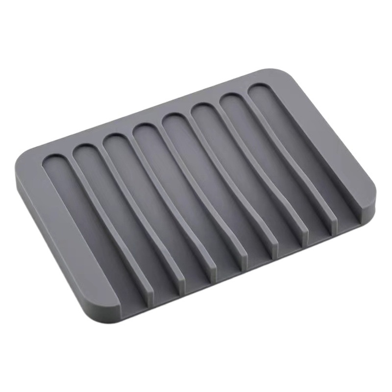 Amazon nuevo creativo de silicona titular de jabón de silicona caja de jabón titular de drenaje de jabón de almacenamiento en rack