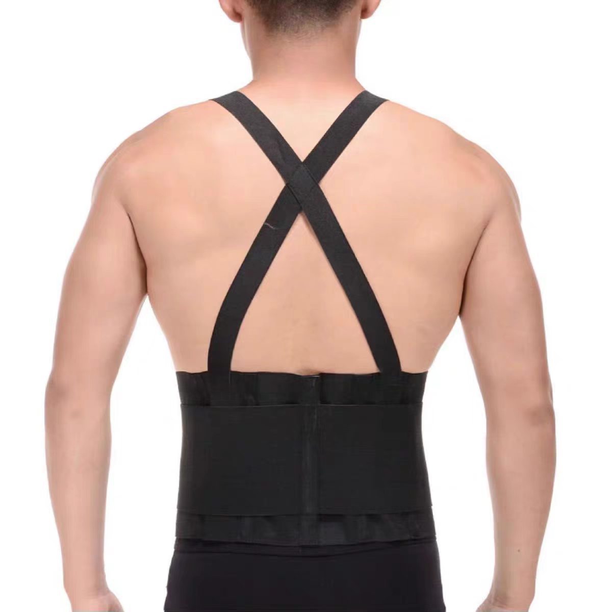 Faja de Soporte Lumbar con Tirantes de Lana, Ajustable, Con Soporte, para Trabajo Pesado