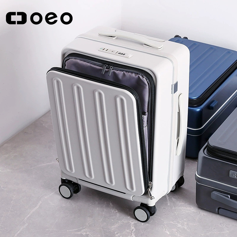 Customized Business Front Opening Luggage Case Women's 20-inch Boarding Password Box Side Opening Luggage Case Aluminum Frame Suitcase Men's Customized Business Front Opening Luggage Case Women's 20-inch Boarding Password Box Side Opening Luggage Case Aluminum Frame Suitcase Men's