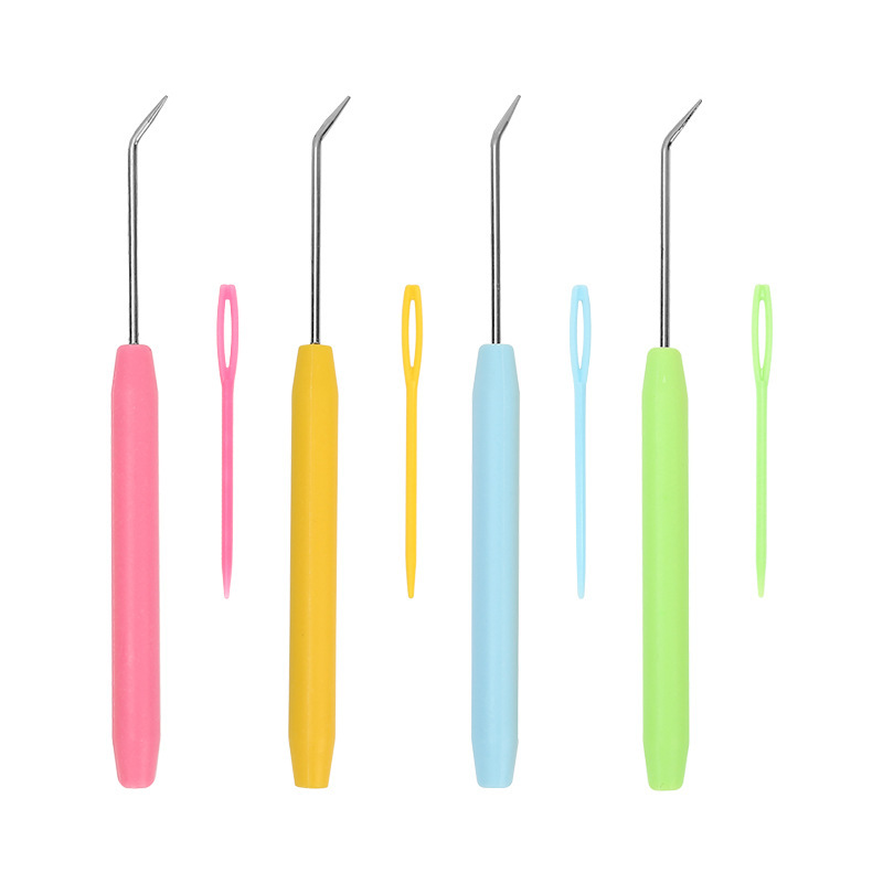 Máquina de tejer de venta directa de fábrica, ganchillo, ganchillo, ganchillo, aguja de plástico, ganchillo, juego de ganchillo