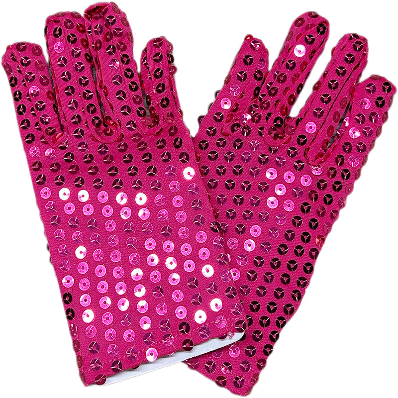 Día de los niños de lentejuelas etapa guantes de baile para niños guantes de rendimiento de baile nocturno