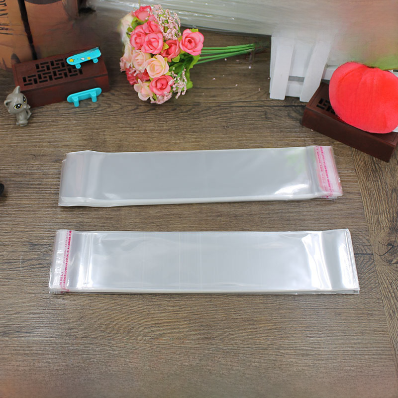 OPP袋 8*25CM 不乾膠自粘袋 工廠直銷 透明塑料袋膠袋 6絲 100隻