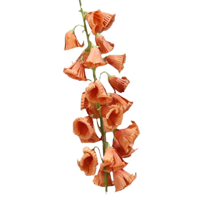 Lirio de los valles flor artificial francés alta rama carillones de viento rosa roja salón de bodas boda decoración interior camino plomo arreglo floral Accesorios