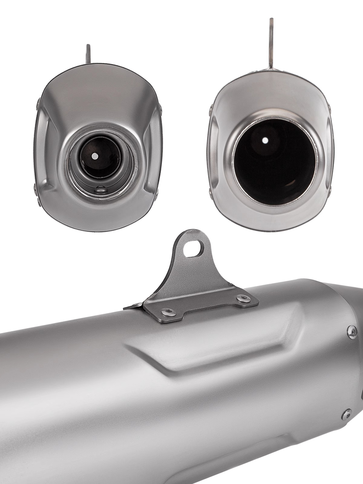 Motorcycle modified exhaust pipe 51MM universal tail section off-road MT03/KTM/Kawasaki/CB400F/CB650F