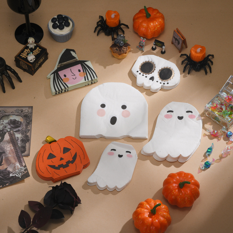 Creative disposable tissue Wholesale Halloween ghost pumpkin skull witch holiday party decoration tissue Creative disposable tissue Wholesale Halloween ghost pumpkin skull witch holiday party decoration tissue