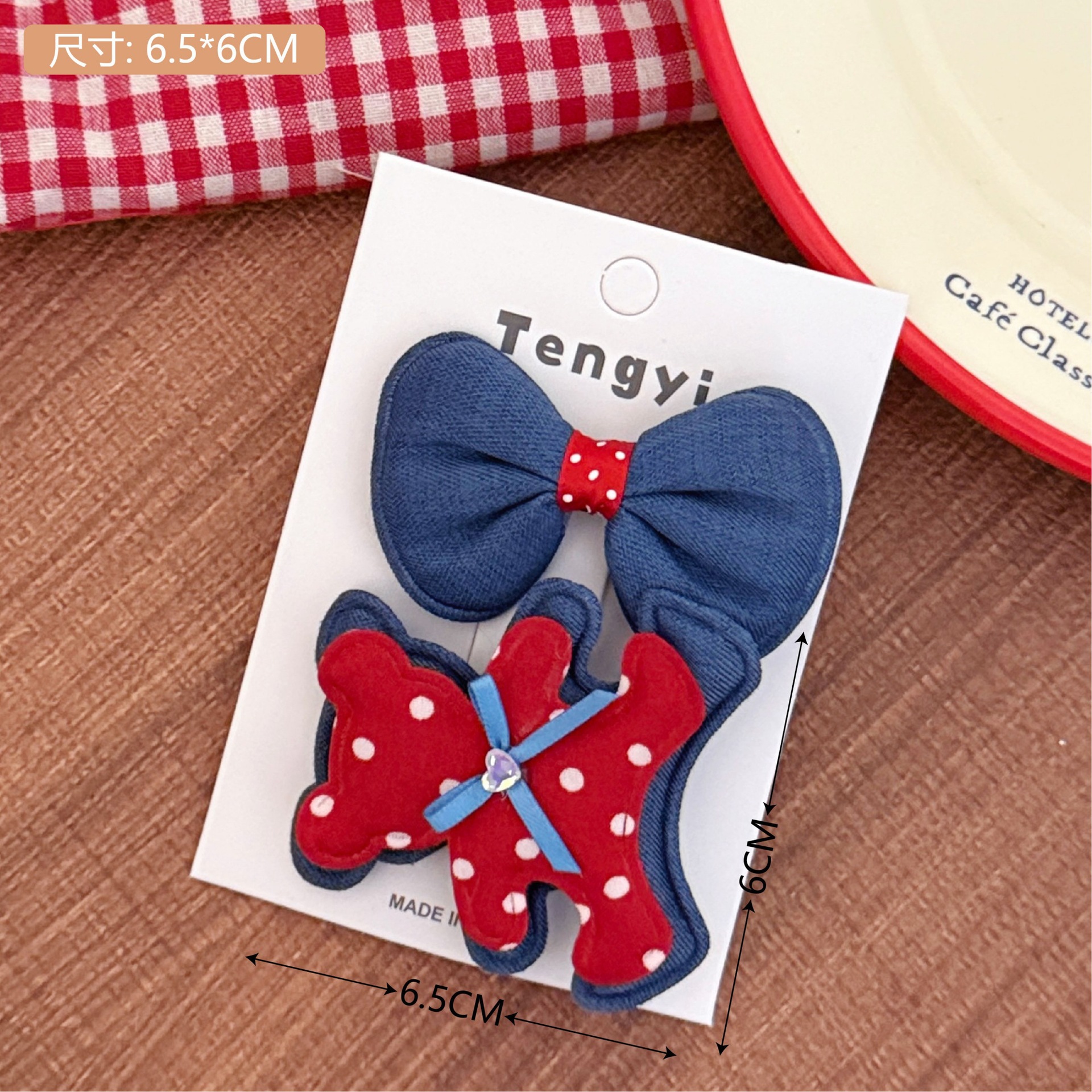 Dulce sensación de la niña arco rojo abrazadera de cabello de cabello de cabello de moda abrazadera de cabello de cola de caballo abrazadera de cabello accesorios