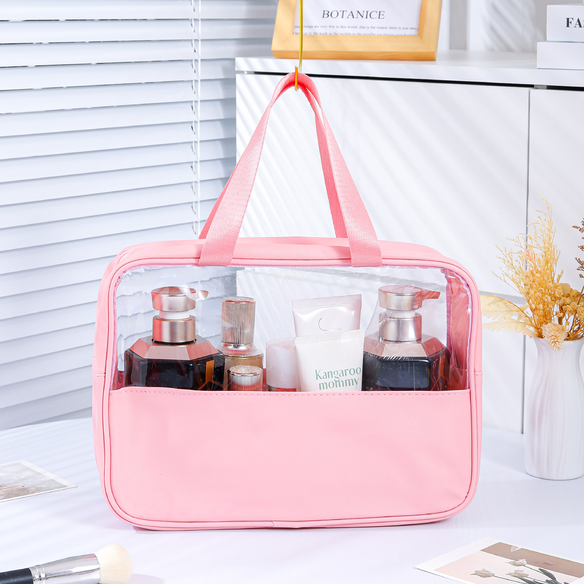 Bolsa de baño portátil de alta calidad, baño portátil, natación, playa, viaje, bolsa de almacenamiento de artículos de higiene y maquillaje de gran capacidad