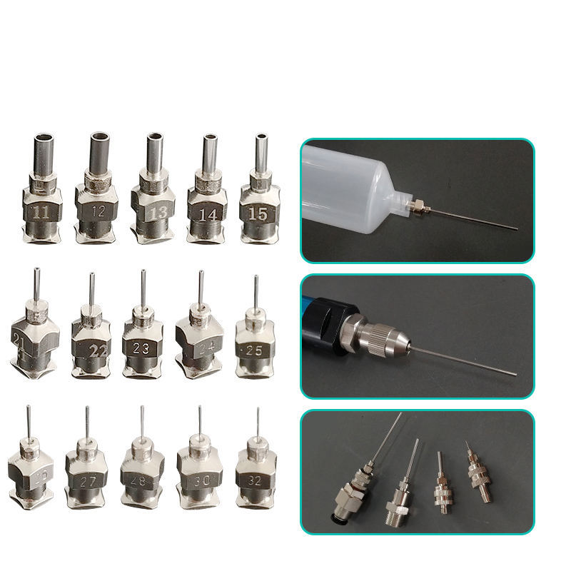 1/4 Inch 6.5mm Stainless Steel Dispensing Needle Fully Automatic Dispensing Machine Needle Tip Precision Single Tube Metal Dispensing Needle