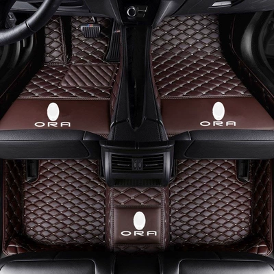 Modelə uyğun ayaqaltı — Cat, special full-coverage car floor mats - euleriq-single-layer-coffee-color