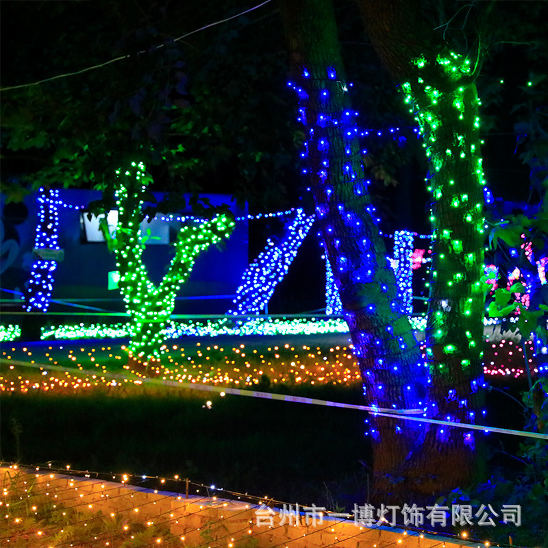 Cadena de luz LED línea negro macho y hembra conexión cielo estrellado vacaciones decoración la boda Navidad al aire libre