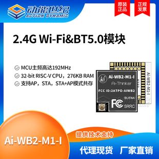 AI-WB2-M1-I 2.4G Wi-Fi & BT5.0 Module Package Compatible ESP32-C3-MINI