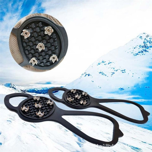 5-tooth crampons, snow claws, anti-slip shoe covers for snow and ice, five-tooth crampons for children, simple anti-slip shoe chains for high heels