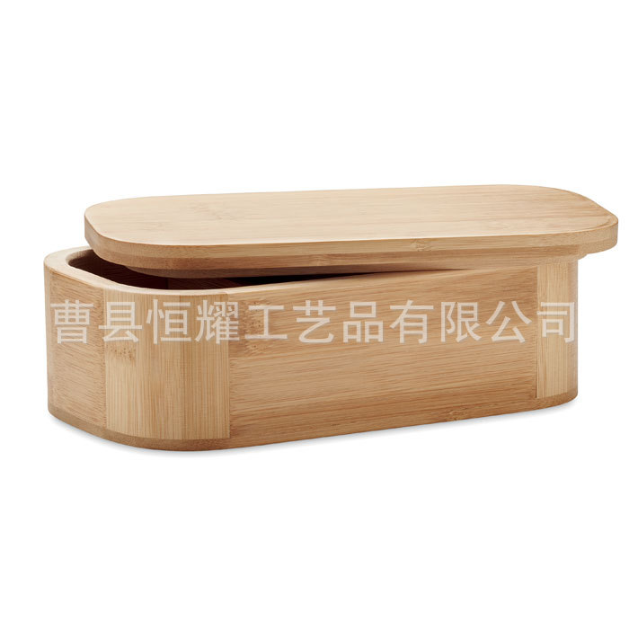 厂家直销竹制便当容器日本风格的便当餐盒 长方形午餐盒 BSCI认证