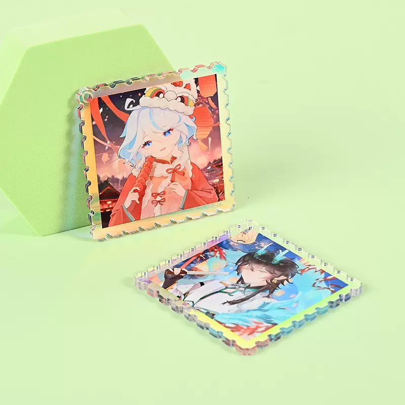 亚克力立牌定制DIY钥匙扣卡通摇摇乐定做动漫明星人型挂件摆件