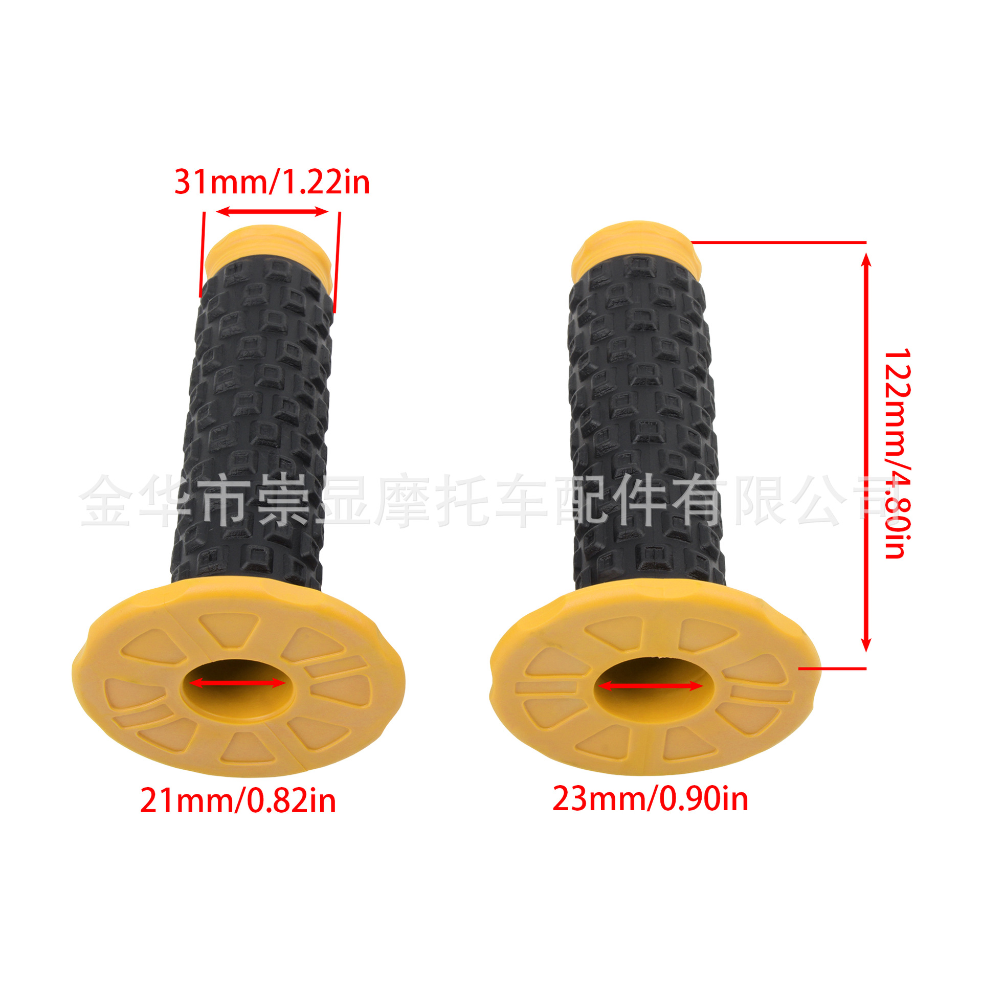 Off-Road Motorcycle Modified Pro Handlebar Grips, Universal Non-Slip Soft Rubber Handlebar Grips, Throttle Grip Cover Accessories