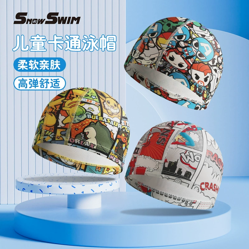 Производитель оптовая детская PUBK плавательная шапка удобная без головки для мальчиков и девочек новый Супермен Человек-паук плавательная шапка