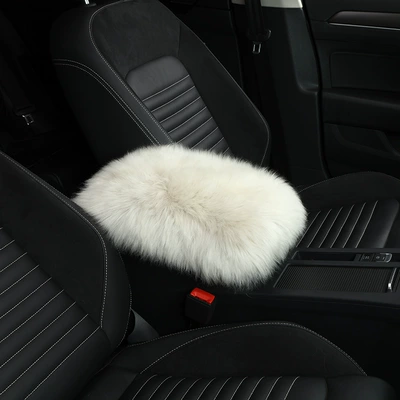 Box Mat Pure Wool Velvet – Armrest box - smoke-white