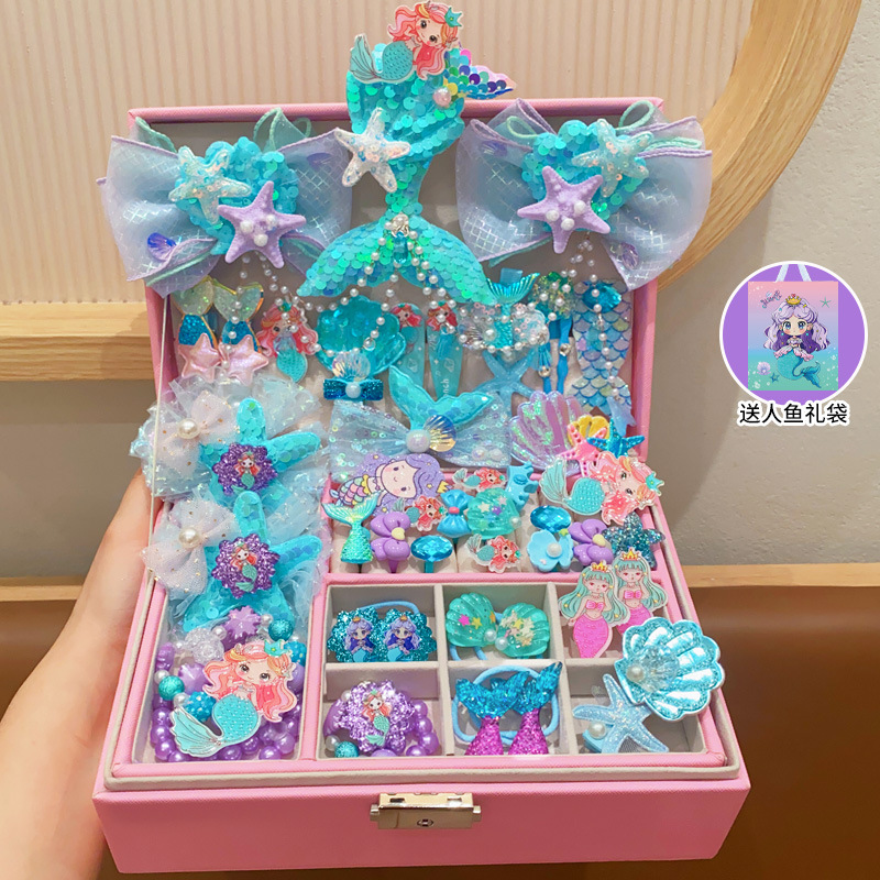 Snowflake bolsos para niñas princesa Aicha niños mochilas para niñas sirena caja de regalos set 1 de junio