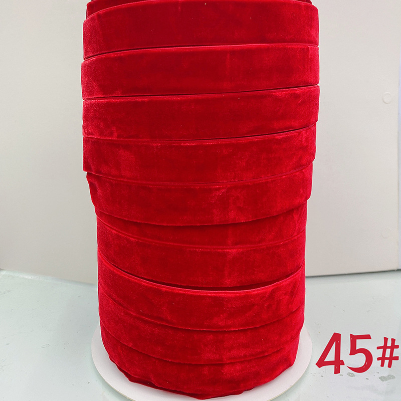 Cintas de flojo para el cabello, cinta de tejido, ropa, accesorios de ropa, cinta de terciopelo de color, accesorios de joyería DIY multi-especificaciones