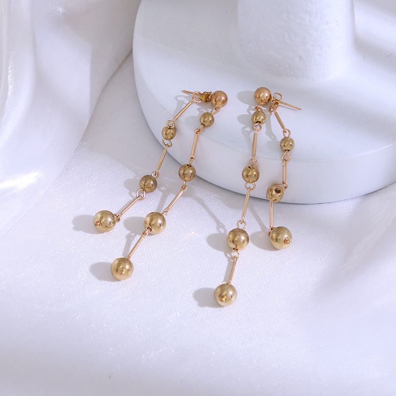 1 Pair Sweet Bell Plastic Plating Women's Drop Earrings display picture 4