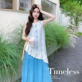 【新款首发】现货 韩系松弛感叠穿连衣裙套装 293-2639-P145控208
