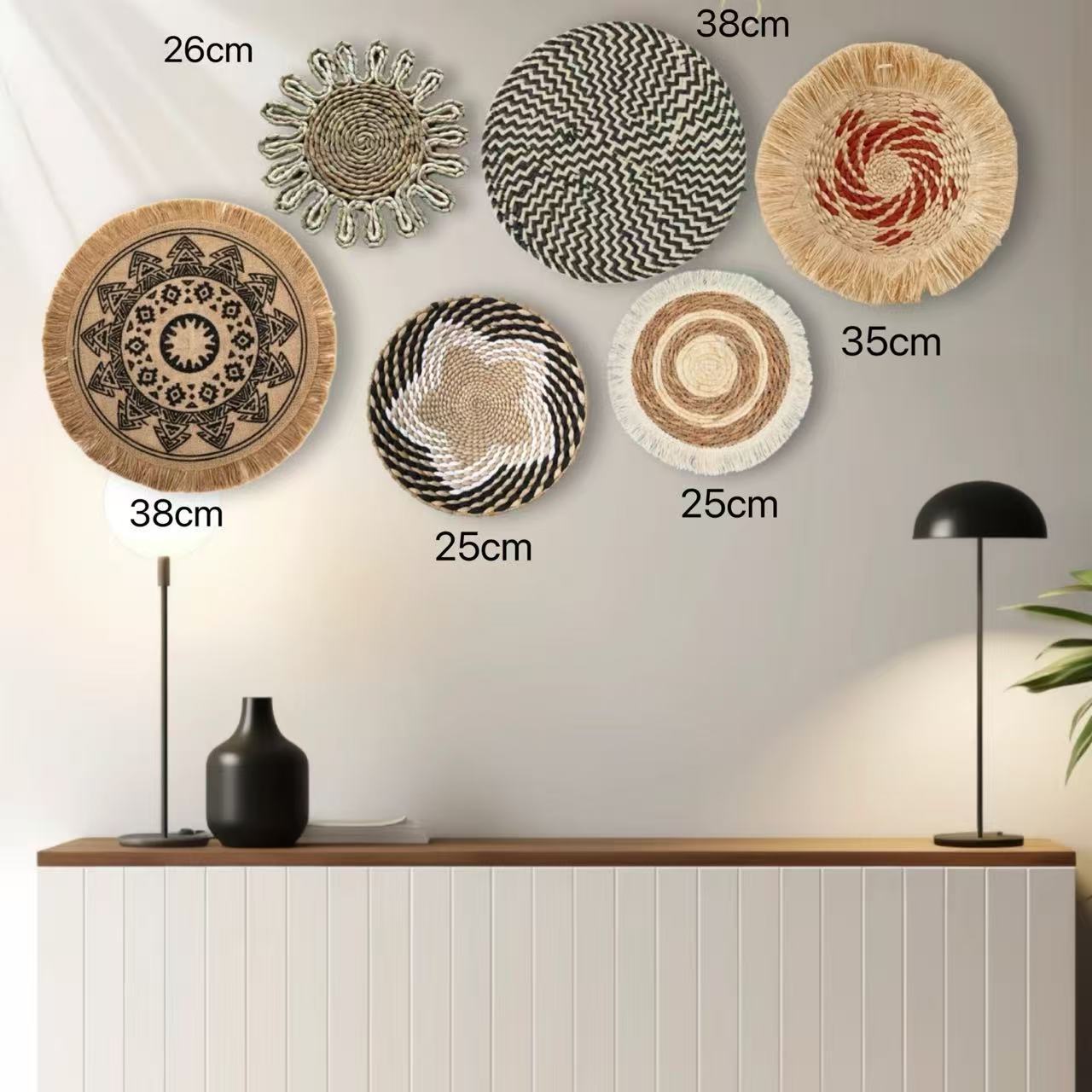 Decoración de Pared Tejida a Mano Estilo Pastoral para Restaurante y Paredes image 20
