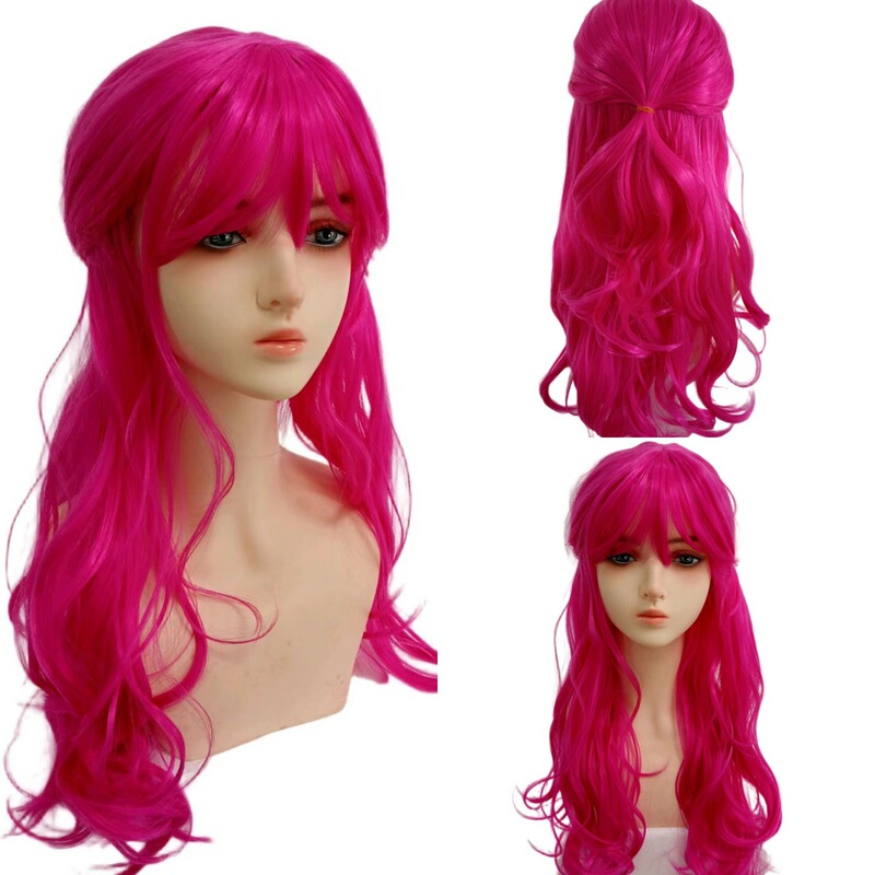 Descendants5 Descendants 5 Starlight Successor Pink Long Curly Hair Halloween Cos Wig 2026 New Style