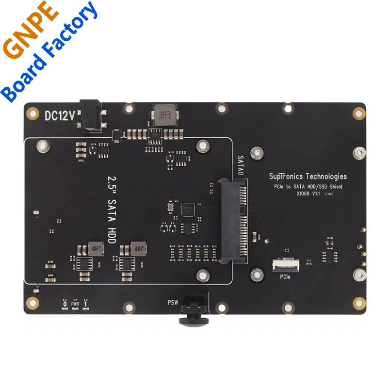 Raspberry Pi 5 X1008 PCIe в SATA, плата расширения интерфейса для двух HDD/SSD