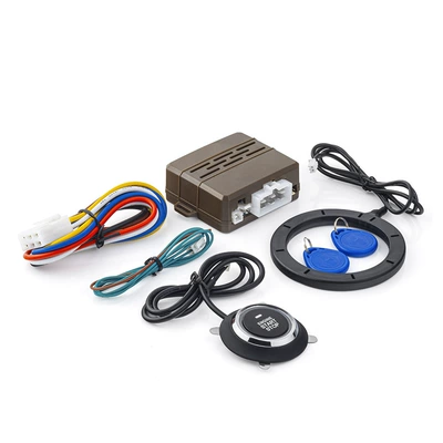 902C Smart Starter: Manufacturer's 12V Universal Rfid Hidden Lock Anti-Theft Device for Cross-Border Car One-Button Start (Car anti-theft device) - gy902c-a-brown-shell-4-claw-black-wire