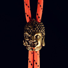 黄铜刀坠edc伞绳一念成魔一念成佛刀坠DIY伞绳拉链吊坠钥匙环挂件